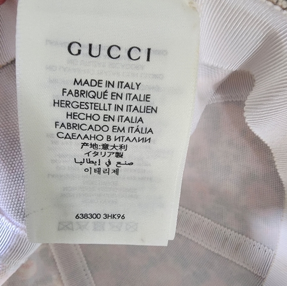 GUCCI LIBERTY COTTON BASEBALL CAP floral size medium - Picture 4 of 7